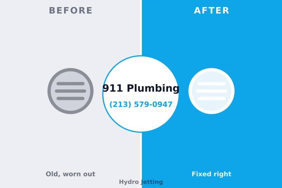 Before and after: plumbing repair Rainier, WA